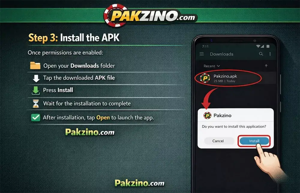 Install the APK
